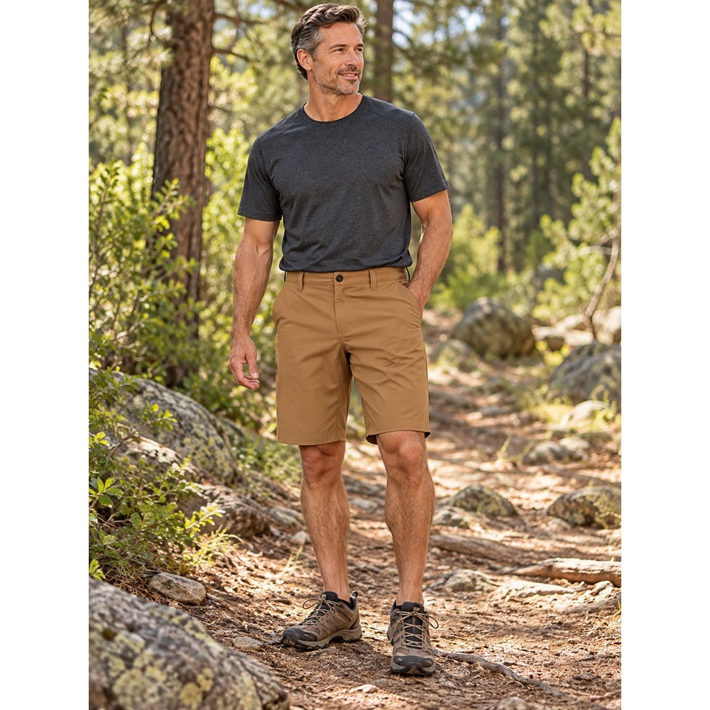 The North Face Mens Brown Hiking Shorts Size 32 Trail Outdoor Performance